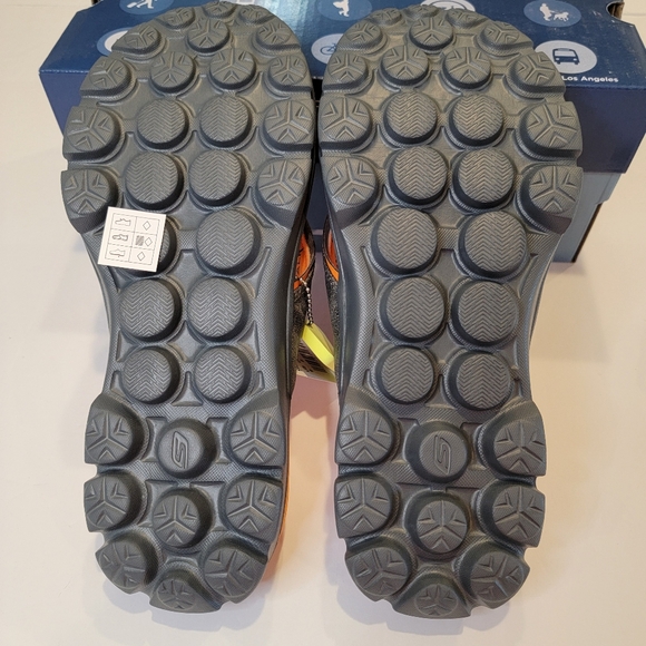Skechers Go Walk Stag Thong Sandal Charcoal Orange Men's Size 9 NEW! - Picture 13 of 14